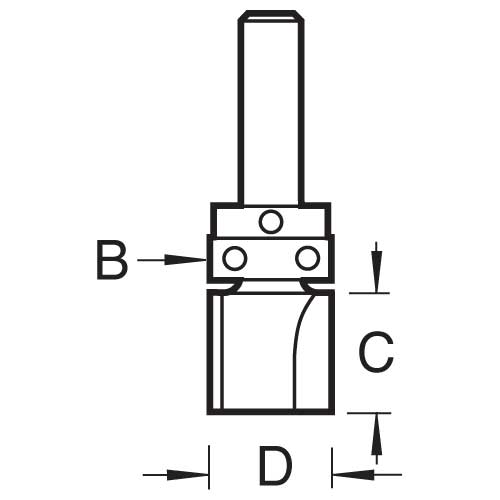 TREND C121DX1/4TC PROFILER 12.7MM DIA X 32MM CUT by Trend TREND C121DX1/4TC PROFILER 12.7MM DIA X 32MM CUT by Trend