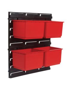 MS/P/RACK/4 - Pro Storage Wall Rack with 4 Large Bins