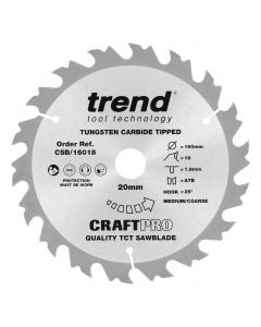 CSB/16018 - Craft saw blade 160mm x 18 teeth x 20mm