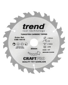 CSB/16018 - Craft saw blade 160mm x 18 teeth x 20mm