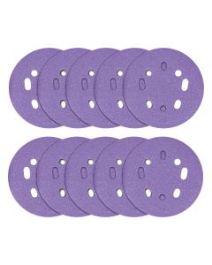 AB/125/240A - 125mm 240G Random Orbital Sanding Disc, 10 Pack
