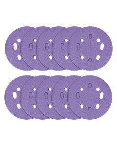 AB/125/60Z - 125mm 60G Random Orbital Sanding Disc, 10 Pack