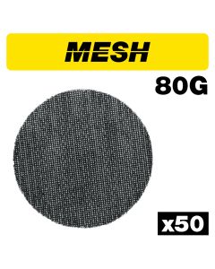 AB/125/80M/B - Mesh Random Orbital Sanding Disc 50pc 125mm 80 grit