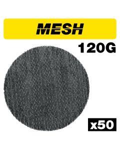 AB/150/120M/B - Mesh Random Orbital Sanding Disc 50pc 150mm 120 grit