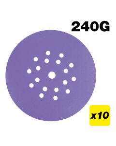 AB/225/240A - 225mm 240G Drywall Sanding Disc, 10 Pack