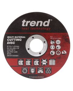 AD/C115/1/MM - 4½” (115mm) x 2.5mm Multi-Material Cutting Discs, 10 Pack