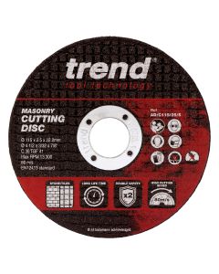 AD/C115/25/S - 115mm Masonry Cutting Disc 2.5 mm Kerf 10 Pack