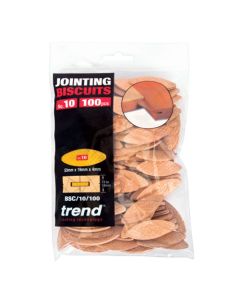 BSC/10/100 - Trend No 10 Size Compressed Beech Biscuits - 100 pack