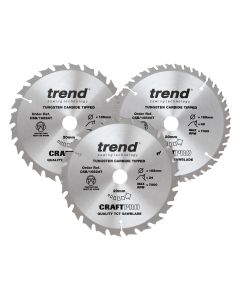 CSB/165/3PK/C - 165mm diameter Craft saw blade triple pack