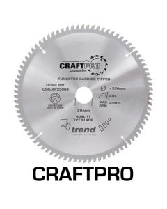 CSB/AP25496 - Craft saw blade aluminium and plastic 254 x 96 teeth x 30