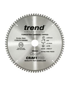 CSB/CC26080 - Craft saw blade crosscut 260mm x 80 teeth x 30mm