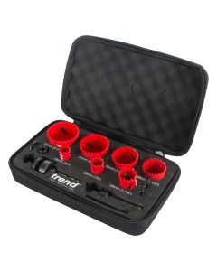HS/SET/7 - HSS Bi-Metal 8% Cobalt Holesaw 7pc Plumbing Set