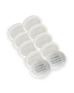 STEALTH/1/5 - Air Stealth respirator mask replacement filters pack of 5. Fast, easy to replace P3 filters for the Stealth half mask