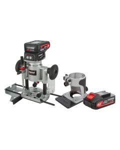 T18S/R14P2 - Cordless ¼” Dual-Base Trim & Plunge Router (2x 4Ah) 18V UK& Ireland only