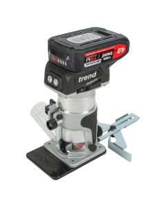 T18S/R14T2 - Cordless ¼” Trim Router (1x 4Ah) 18V UK & Ireland only