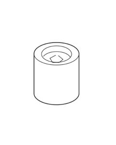 WP-CDJ300/41 - Edge guide 11.5mm diameter x 6mm Grey