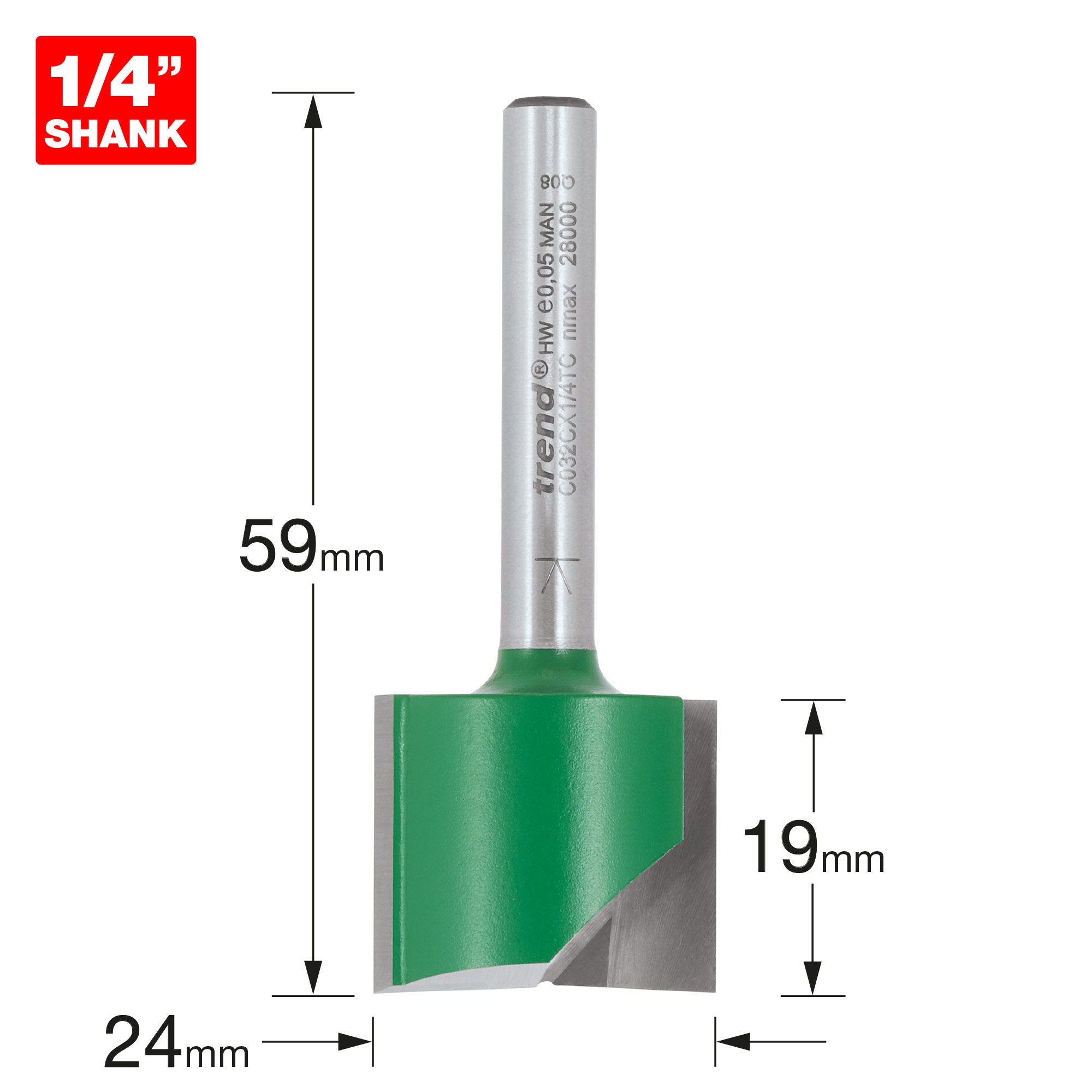 Concave store router bit