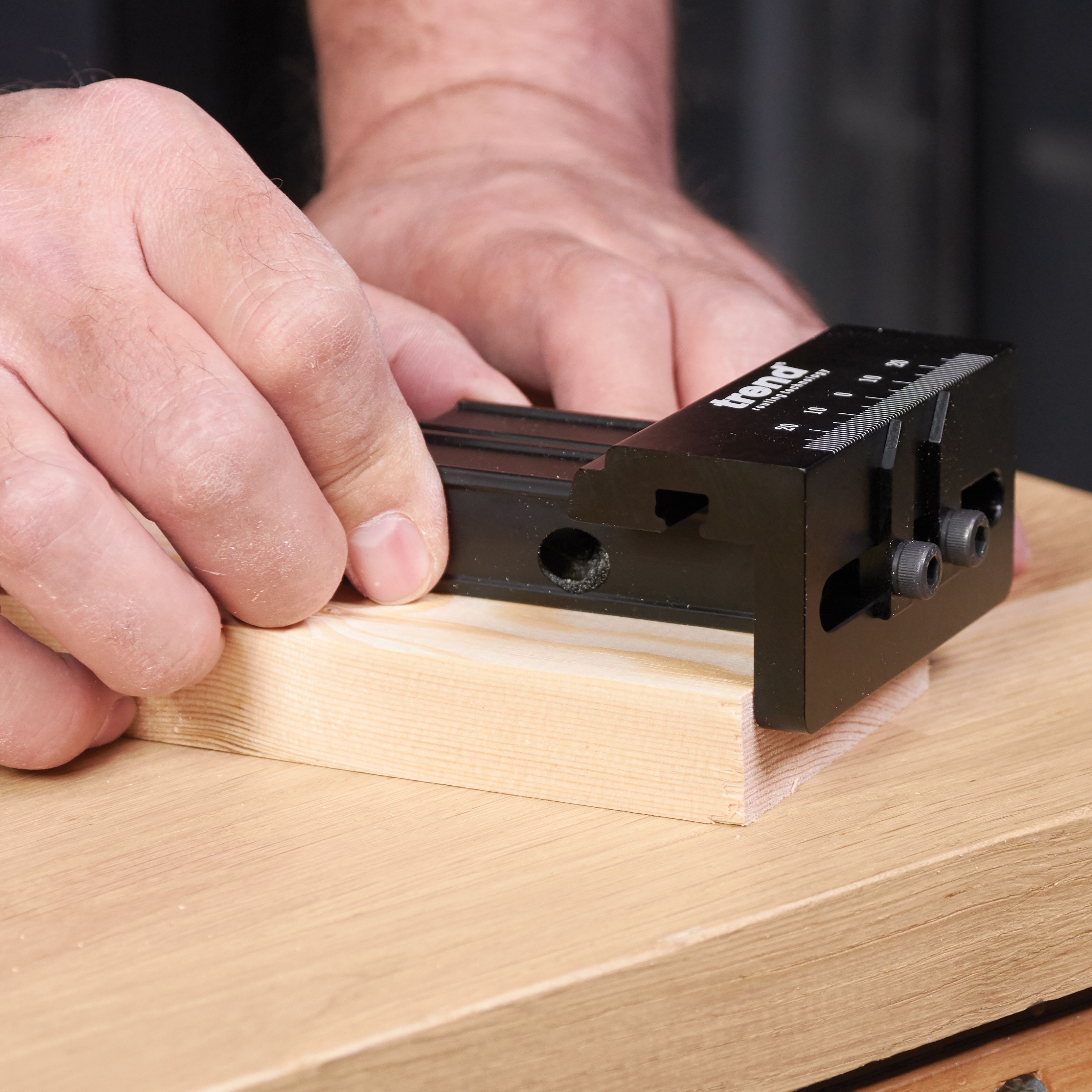 Trend mini pocket shop hole jig