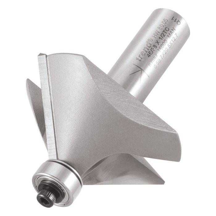 Chamfer router outlet