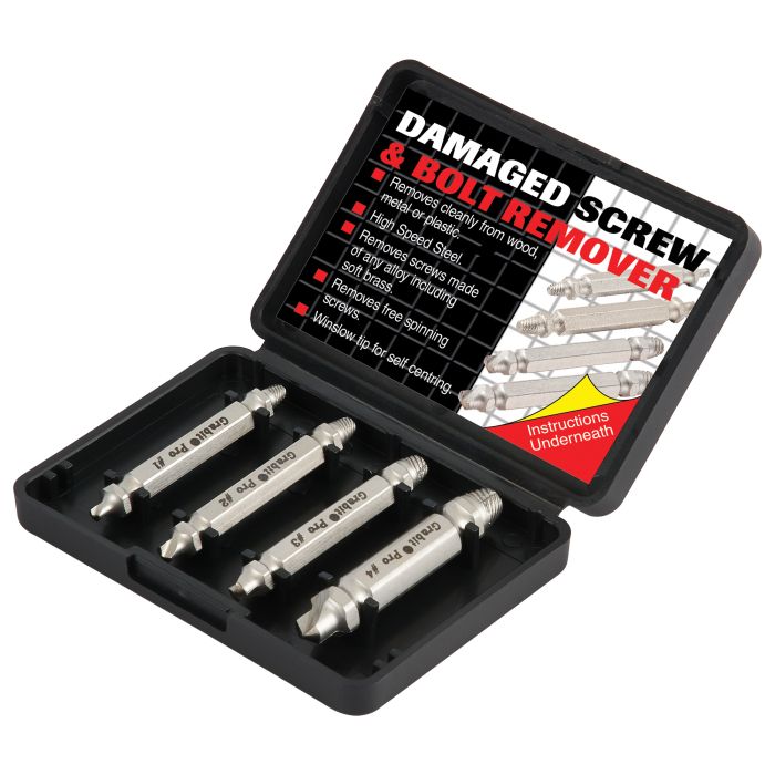 Rounded off screw removal outlet