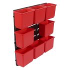 MS/P/RACK/8 - Pro Storage Wall Rack with 8 Medium Bins