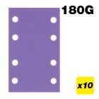 AB/133/180A - 80 x 133mm 180G Sanding Pad, 10 Pack