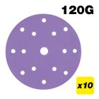 AB/150/120A - 150mm 120G Random Orbital Sanding Disc, 10 Pack