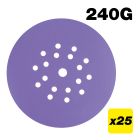 AB/225/240A/B - 225mm 240G Drywall Sanding Disc, 25 Pack