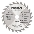 CSB/16024 - Trend Wood Circular Saw Blade 160mm x 20mm x 24T