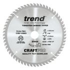 CSB/16060 - The Craft Pro 160mm diameter 20mm bore 60 tooth fine finish cut saw blade for hand held circular saws
