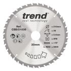 CSB/21036 - Trend Wood Circular Saw Blade 210mm x 30mm x 36T