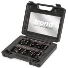 SET/SS8X1/4TC - Trend 12 piece 1/4in shank TCT Router Cutter Set - ideal starter / entry level set for smaller 1/4in collet routers.